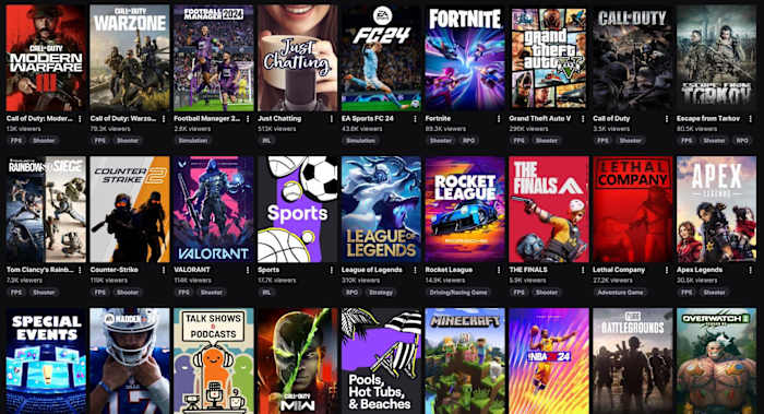 twitch categories